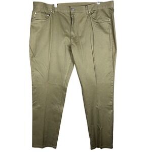 Brooks Brothers Pants Mens 42 Olive Green 5-Pocket Cotton Stretch Twill Chino